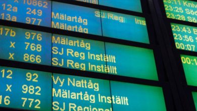 Photo of إدارة النقل السويدية : إلغاء تشغيل القطارات بين ستوكهولم وأوبسالا