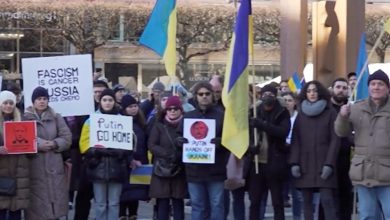 Photo of مظاهرات في السويد تضامنًا مع  أوكرانيا